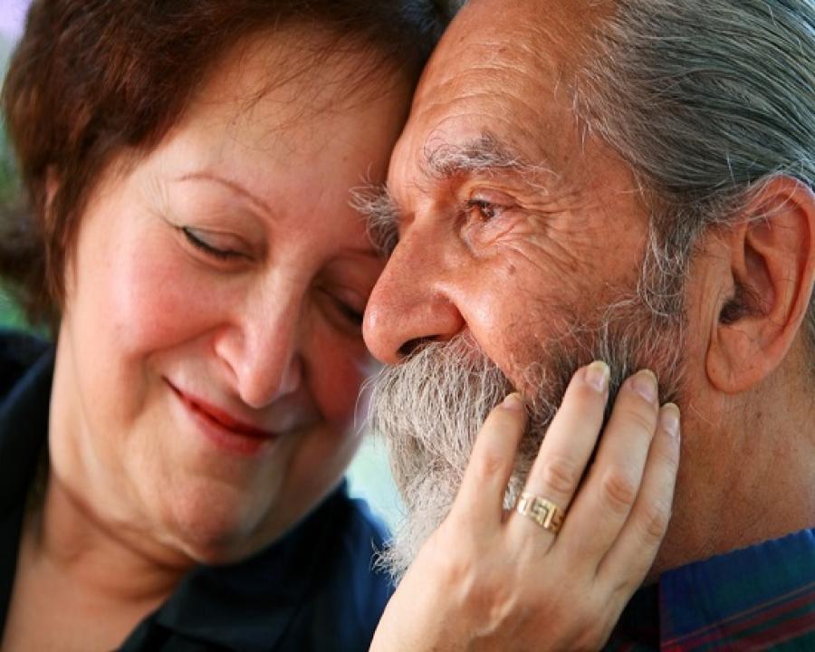 older couple in love